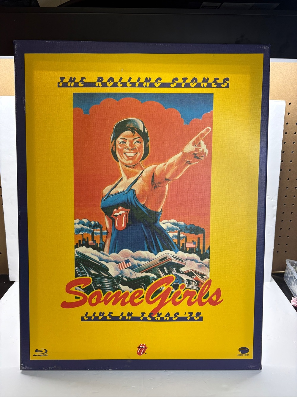 Rare Rolling Stones Some Girls Live Texas ’78 Promo Canvas 18x24